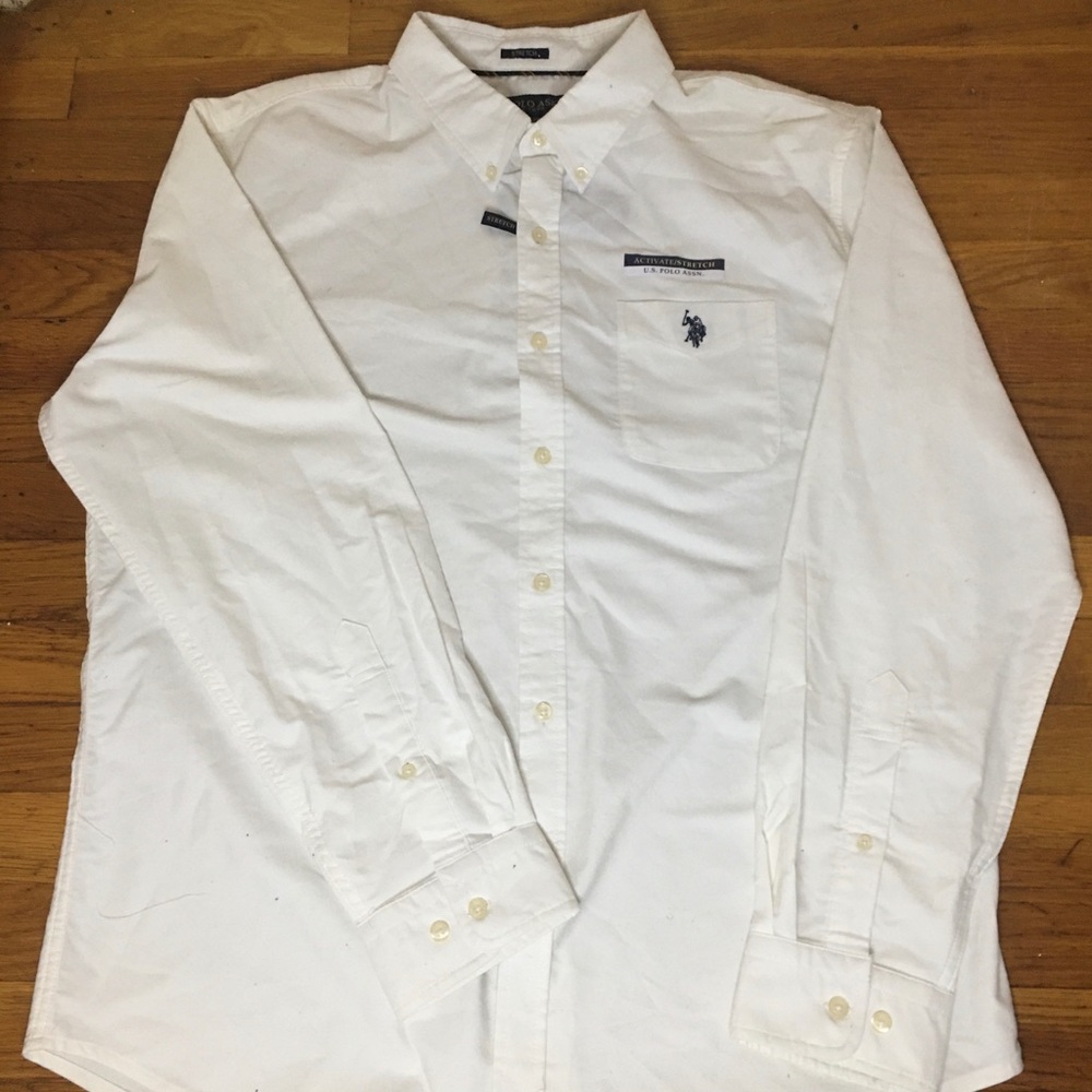 White button-up